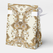 Ballotins Fleurs blanches Ballotin d'or décoratif (Arrière)