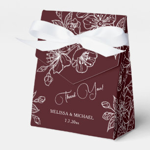 Ballotins Fleurs blanches de Bourgogne profond Mariage per