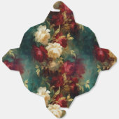 Ballotins Fleurs blanches et rouges romantiques Mariage Show (Déplié)