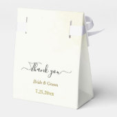 Ballotins fleurs blanches noires or feuille mariage (Arrière)