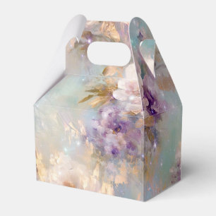 Ballotins Fleurs blanches violettes d'or féminin