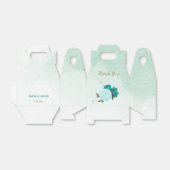 Ballotins fleurs bleu clair turquoise mariage (Déplié)