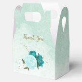 Ballotins fleurs bleu clair turquoise mariage (Ouvert)
