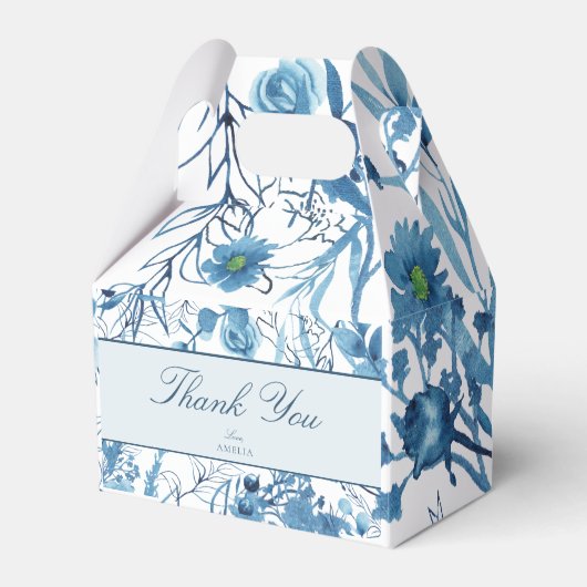Ballotins Fleurs Bleu Merci (Verso)