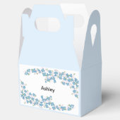 Ballotins Fleurs Bleues avec Nom (Ouvert)