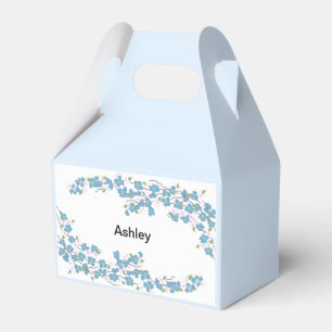 Ballotins Fleurs Bleues avec Nom