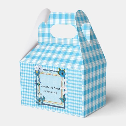 Ballotins Fleurs bleues et papillons (Verso)