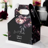 Ballotins Fleurs bordeaux foncées moody