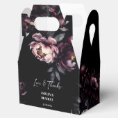 Ballotins Fleurs bordeaux foncées moody (Ouvert)