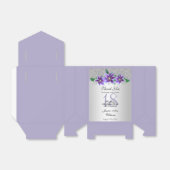 Ballotins Fleurs Clematis et Argent Classy 18e anniversaire (Déplié)