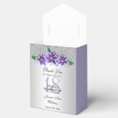 Ballotins Fleurs Clematis et Argent Classy 18e anniversaire (Ouvert)