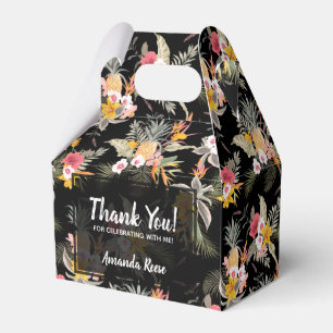 Ballotins Fleurs d'ananas sur Gable noir