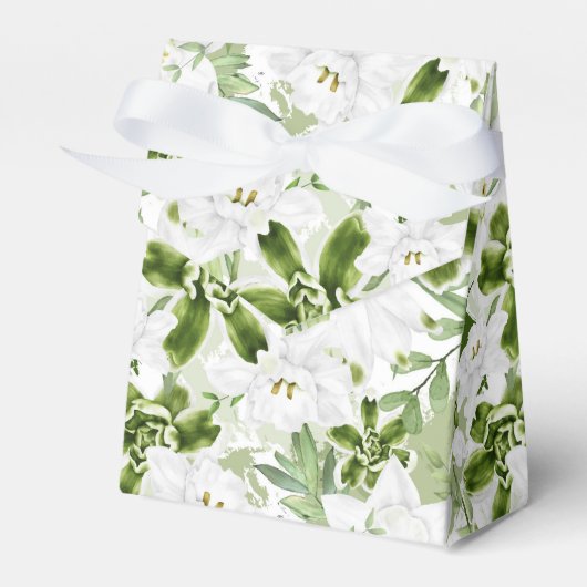 Ballotins Fleurs d'aquarelle blanche 2 (Verso)