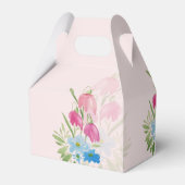 Ballotins Fleurs D'Aquarelle Bleue Et Bleue De Ressort (Arrière)