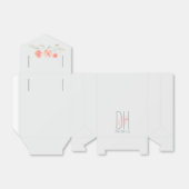 Ballotins Fleurs d'aquarelle Mariage élégant (Déplié)