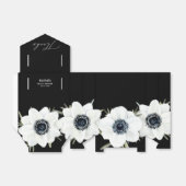 Ballotins Fleurs d'aquarelle noir et blanc (Déplié)