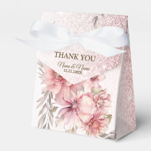 Ballotins Fleurs d'aquarelle rose fêtards Parties scintillan