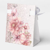 Ballotins Fleurs d'aquarelle rose fêtards Parties scintillan (Arrière)