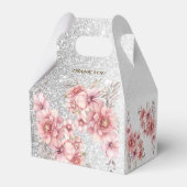 Ballotins Fleurs d'aquarelle rose fêtards Parties scintillan (Arrière)