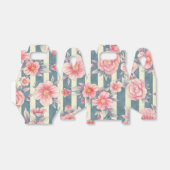 Ballotins Fleurs d'aquarelle rose sur bandes (Déplié)