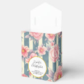 Ballotins Fleurs d'aquarelle rose sur bandes Mariage Faveur  (Ouvert)