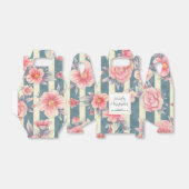 Ballotins Fleurs d'aquarelle rose sur les bandes Mariage (Déplié)