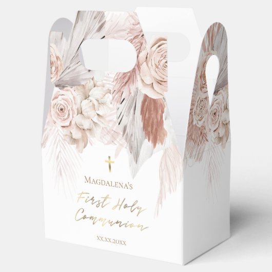 Ballotins fleurs de boho Première communion sainte (Ouvert)
