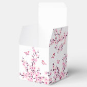 Ballotins Fleurs De Cerise Florale Et Papillons Rose Blanc (Ouvert)