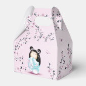 Ballotins Fleurs de cerisiers de poupées Kokeshi (Arrière)