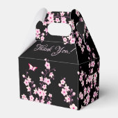 Ballotins Fleurs de cerisiers Merci noir rose (Arrière)