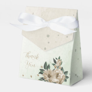 Ballotins fleurs de champagne verdure mariage