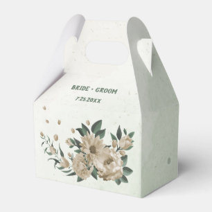 Ballotins fleurs de champagne verdure mariage