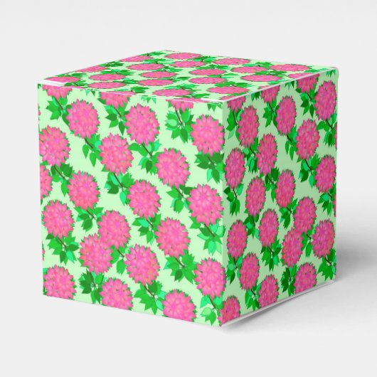Ballotins Fleurs de dahlia rose fuchsia (Verso)