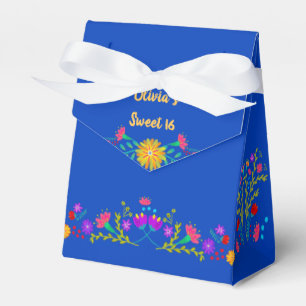 Ballotins Fleurs de fêtes mexicaines Royal Blue Personnalis