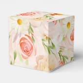 Ballotins Fleurs de jardin chic pour Baby Shower (Arrière)