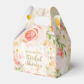 Ballotins Fleurs de jardin chic pour Baby Shower de mariage (Arrière)