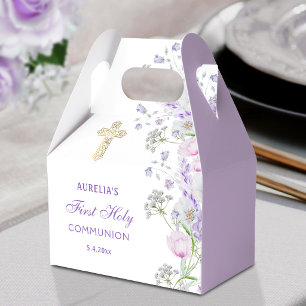Ballotins Fleurs de lilas à l'aquarelle Communion solennelle