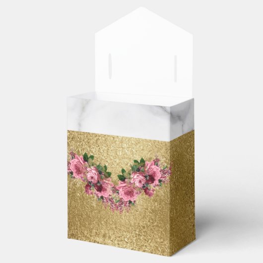 Ballotins Fleurs de marbre et d'or et Ballotin de la Couronn (Ouvert)