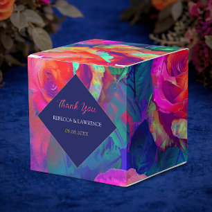 Ballotins Fleurs de mariage chic colorées vives