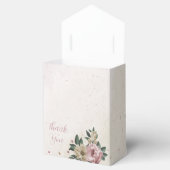 Ballotins fleurs de mariage rose romantique et champagne (Ouvert)