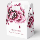 Ballotins Fleurs de pivoine bourguignonne Merci mariage (Ouvert)