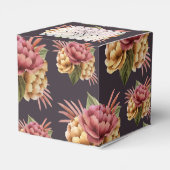 Ballotins Fleurs de pivoines chic sur Ballotin Brown violet (Arrière)