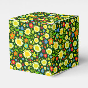 Ballotins Fleurs de printemps - Vert foncé