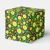 Ballotins Fleurs de printemps - Vert foncé (Arrière)