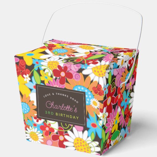 Ballotins Fleurs de printemps Whimsical Jardin Fête d'annive (Recto)