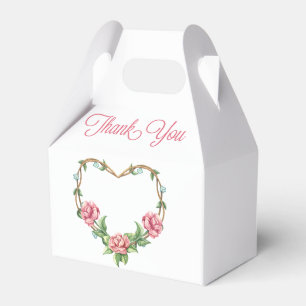 Ballotins Fleurs de remerciement floral rose roseau aquarell