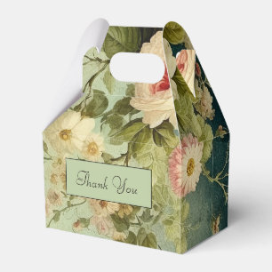 Ballotins Fleurs de rose de verdure vintage personnalisées