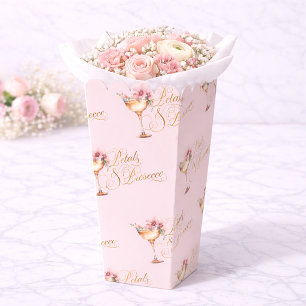 Ballotins Fleurs de rose doré et Prosecco pour l'enterrement