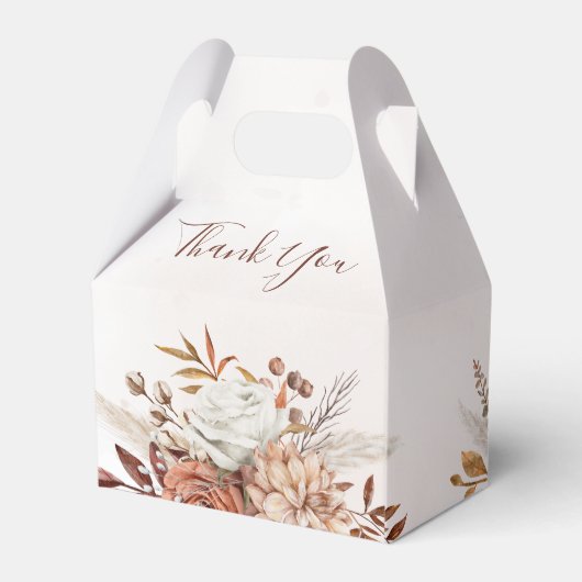 Ballotins Fleurs de rouille en terre cuite Boho Mariage de f (Arrière)