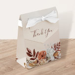 Ballotins Fleurs de rouille en terre cuite Boho Mariage de f<br><div class="desc">Ballotin de style bohème moderne avec des fleurs d'aquarelle et des feuilles de chute dans les tons terreux comme rouille brun,  orange brûlé et terre cuite. Un choix parfait pour les mariages d'automne.</div>